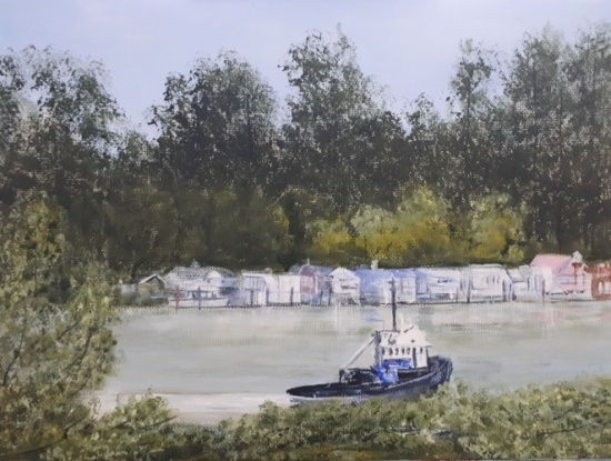 Houseboats on the Fraser River